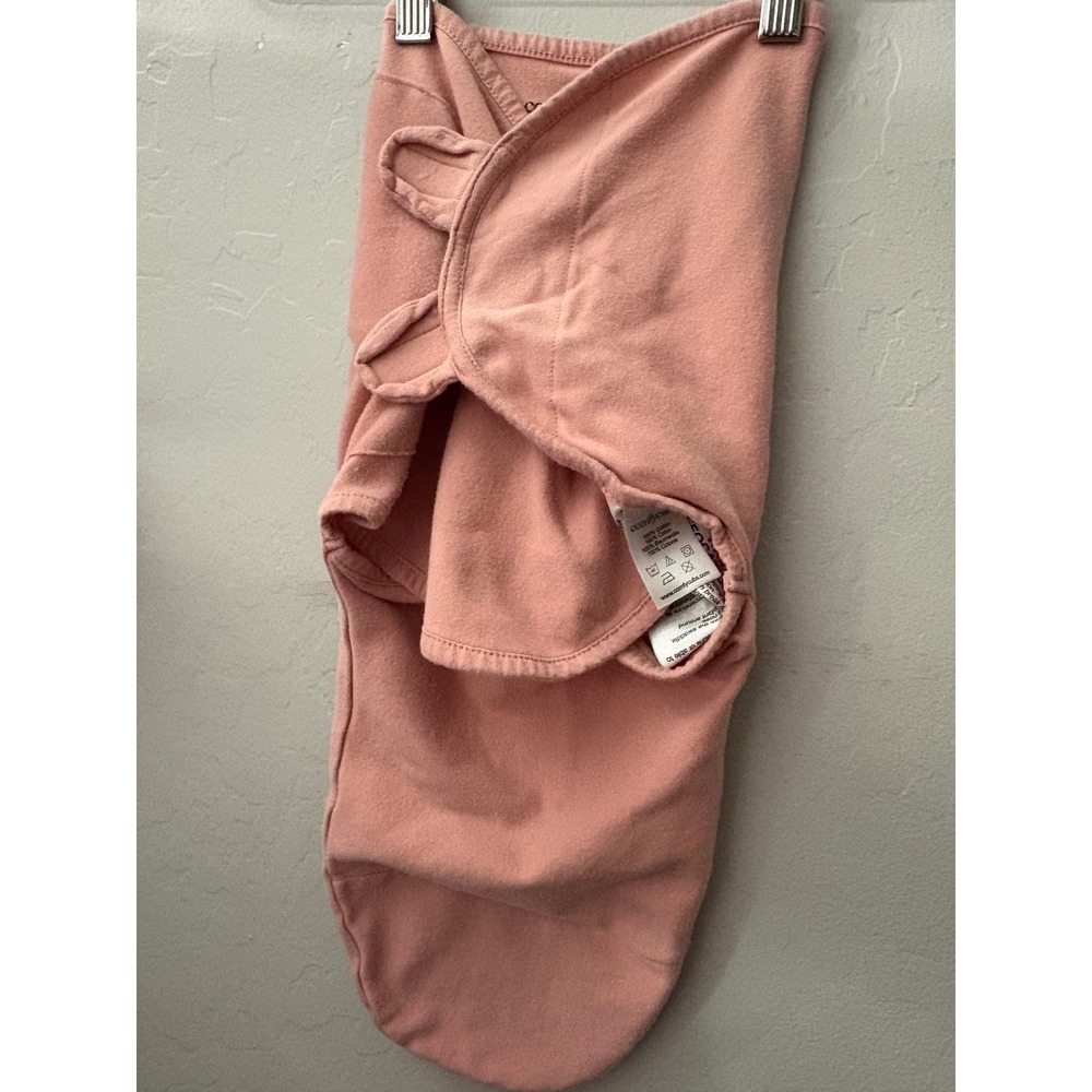 Comfy Cubs Newborn Swaddle Wrap Blush Pink Small 0–3 Months Organic Cotton Style